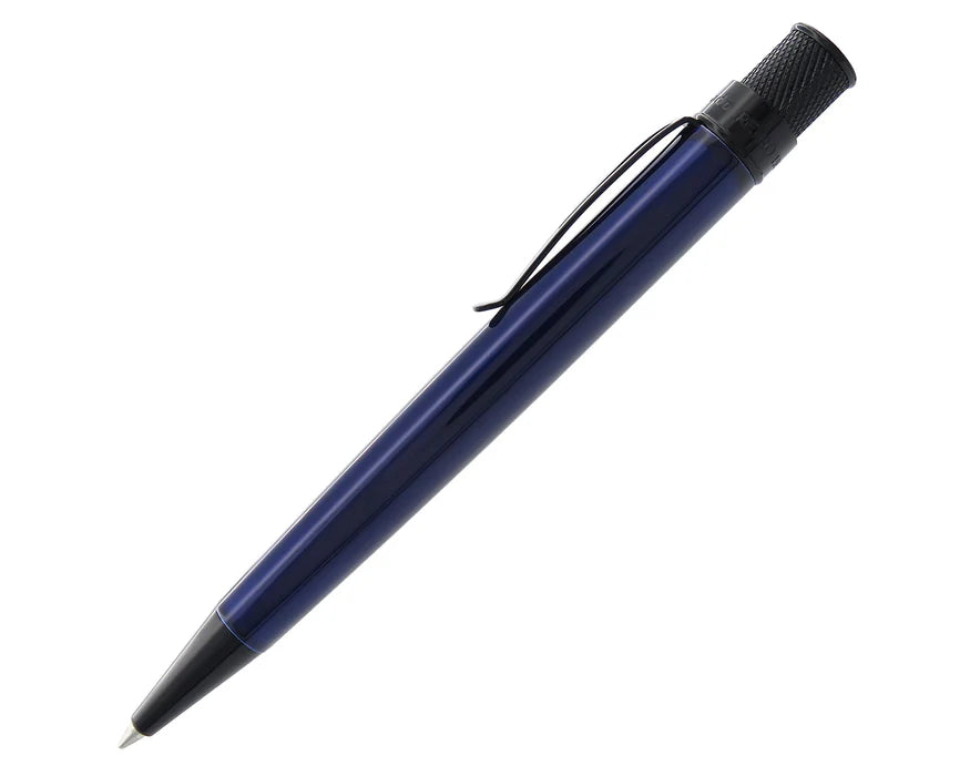 Retro 51 Tornado Stealth Blue Black Rollerball Pen