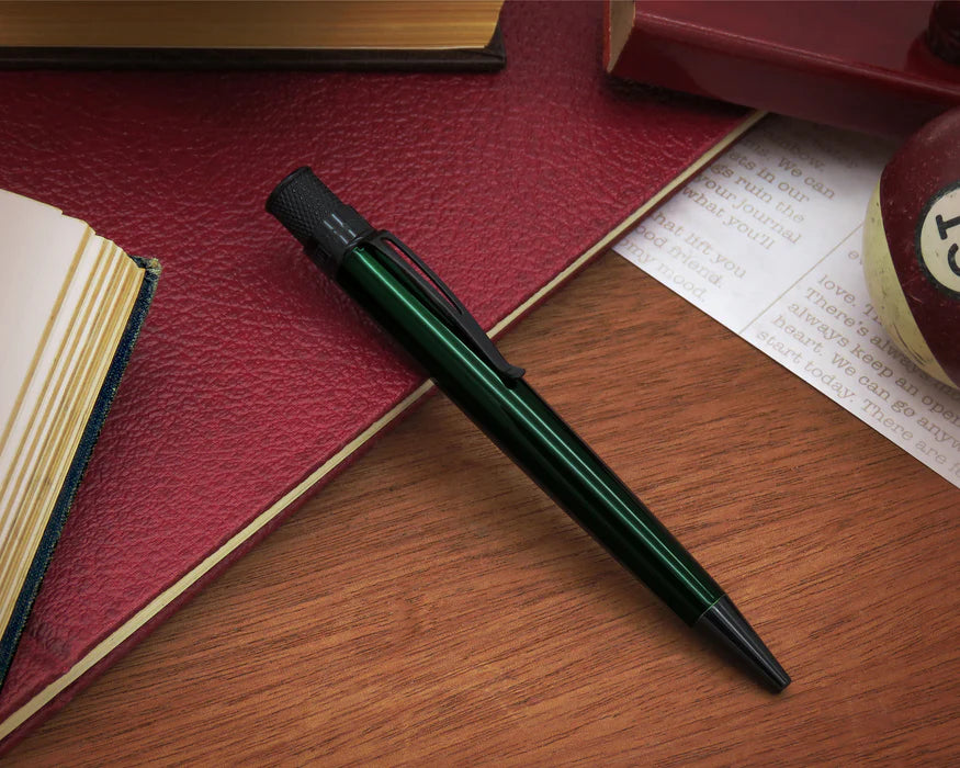Retro 51 Tornado Stealth Emerald Green Rollerball Pen