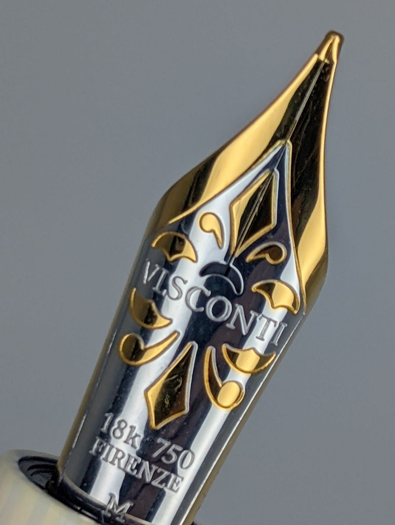 *Consignment* Visconti La Divina Commedia Limited Edition Fountain Pen 18k Gold Medium Nib #128 of 388