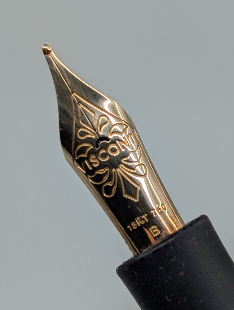 *Consignment* Visconti Homo Sapiens Bronze Age Crystal Dream Fountain Pen 18k Gold Broad Nib