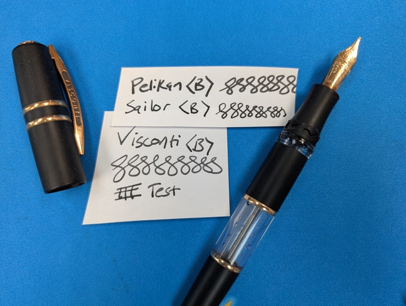 *Consignment* Visconti Homo Sapiens Bronze Age Crystal Dream Fountain Pen 18k Gold Broad Nib