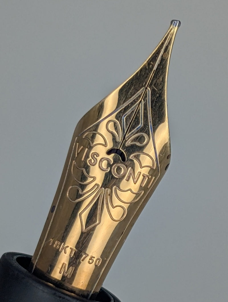 *Consignment* Visconti Homo Sapiens Bronze Age Vac-Fill Fountain Pen 18k Gold Medium Nib