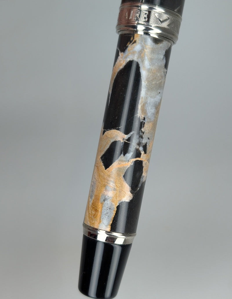*Consignment* Visconti Millionaire Black Empire Fountain Pen 23k Palladium Fine Nib