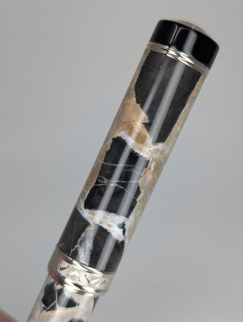 *Consignment* Visconti Millionaire Black Empire Fountain Pen 23k Palladium Fine Nib