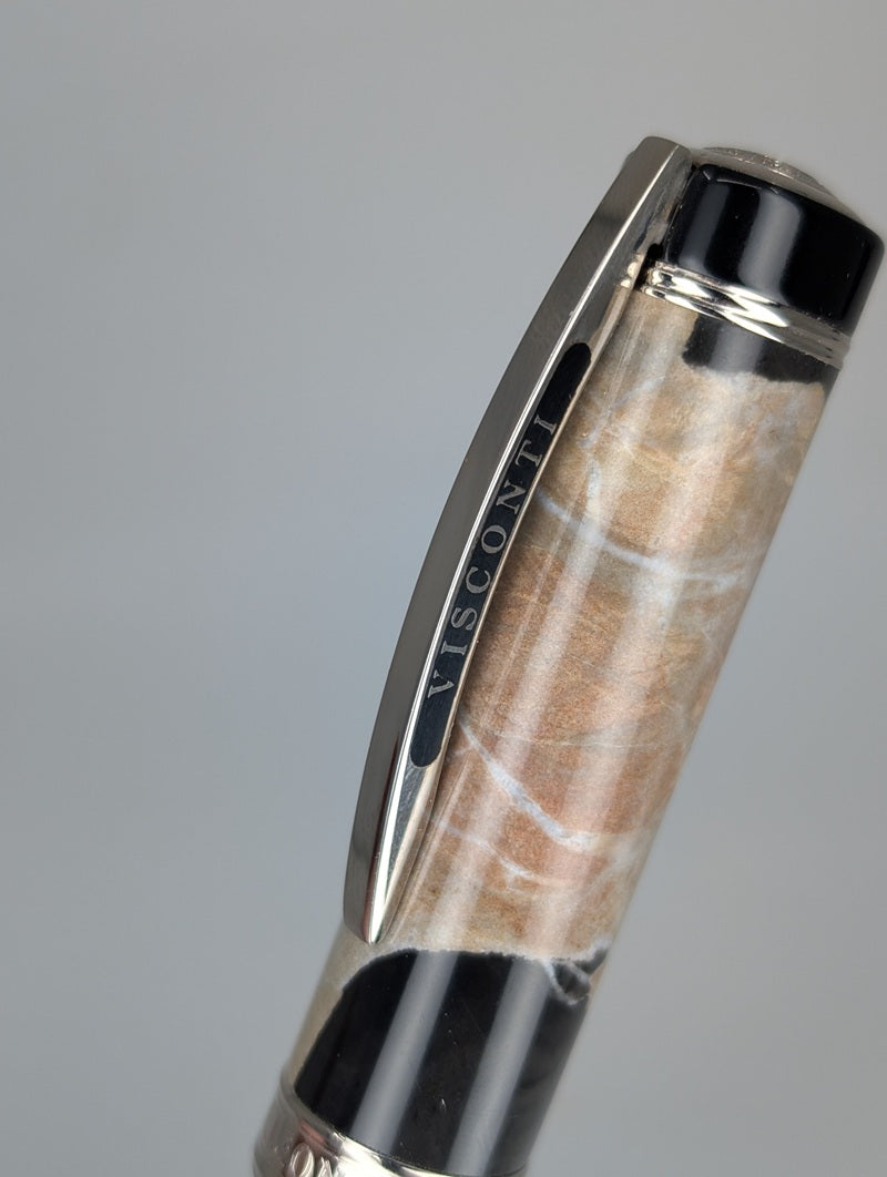 *Consignment* Visconti Millionaire Black Empire Fountain Pen 23k Palladium Fine Nib