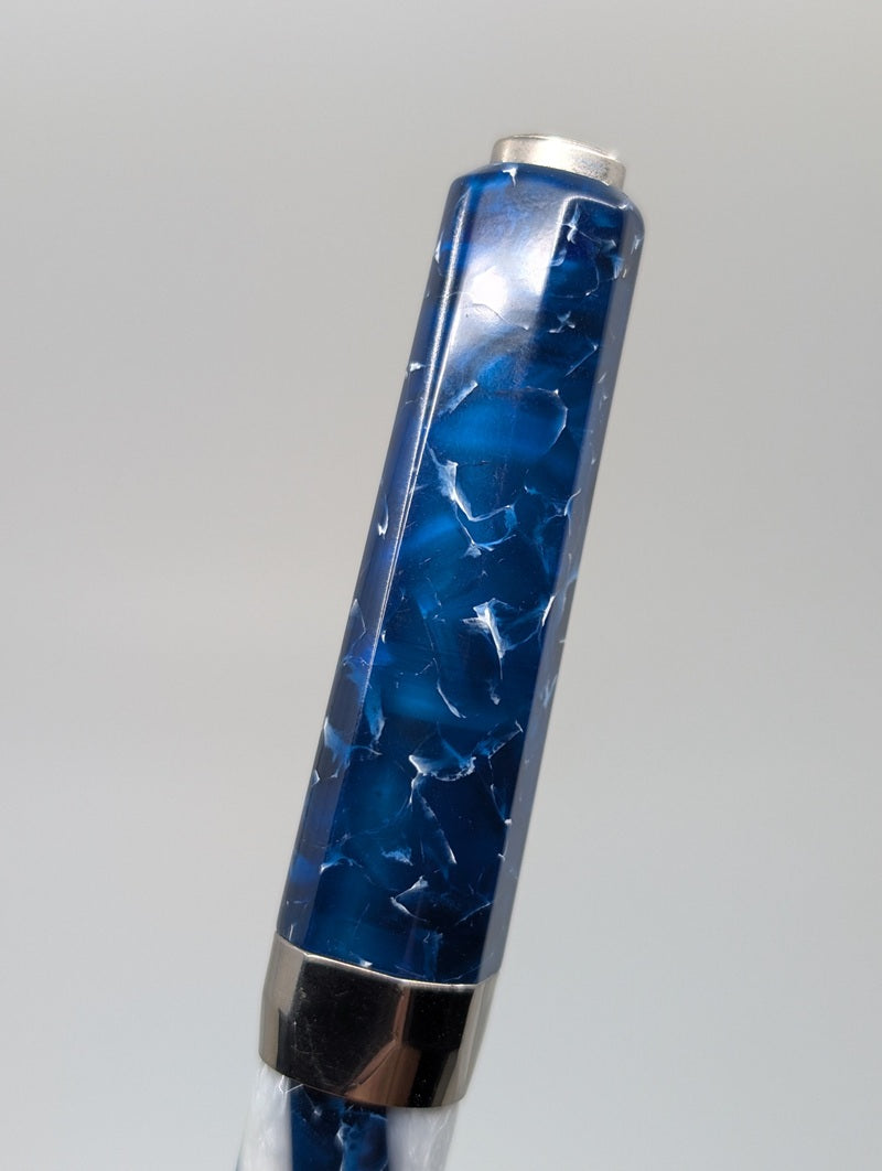 *Consignment* Visconti Opera Blue Water Limited Edition Fountain Pen 14k Gold Broad Nib