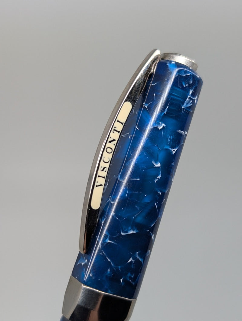 *Consignment* Visconti Opera Blue Water Limited Edition Fountain Pen 14k Gold Broad Nib