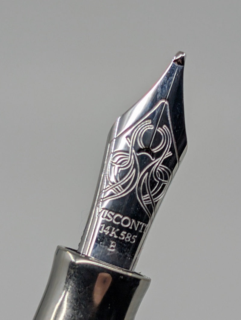 *Consignment* Visconti Opera Blue Water Limited Edition Fountain Pen 14k Gold Broad Nib