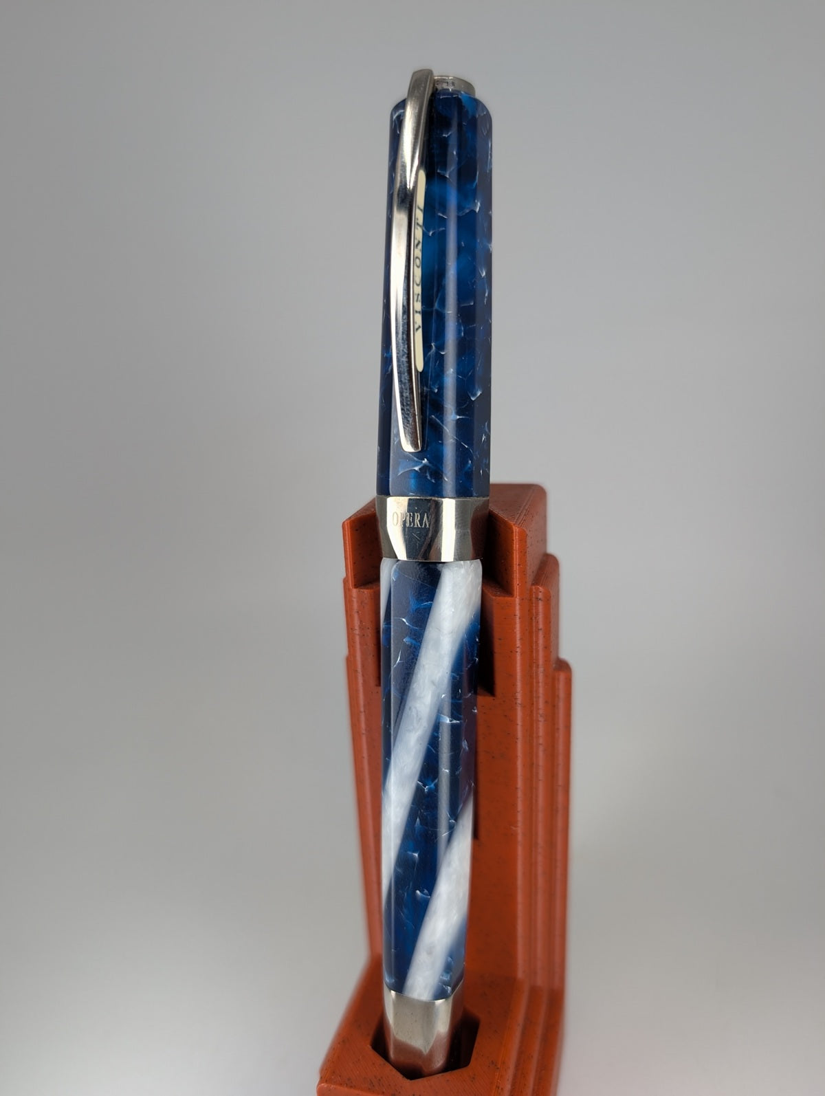 *Consignment* Visconti Opera Blue Water Limited Edition Fountain Pen 14k Gold Broad Nib