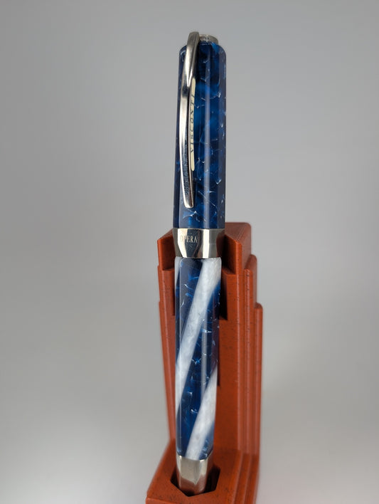 *Consignment* Visconti Opera Blue Water Limited Edition Fountain Pen 14k Gold Broad Nib