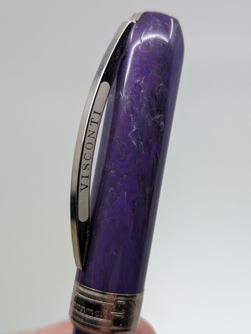 *Consignment* Visconti Rembrandt Purple Fountain Pen Calligraphy Nib