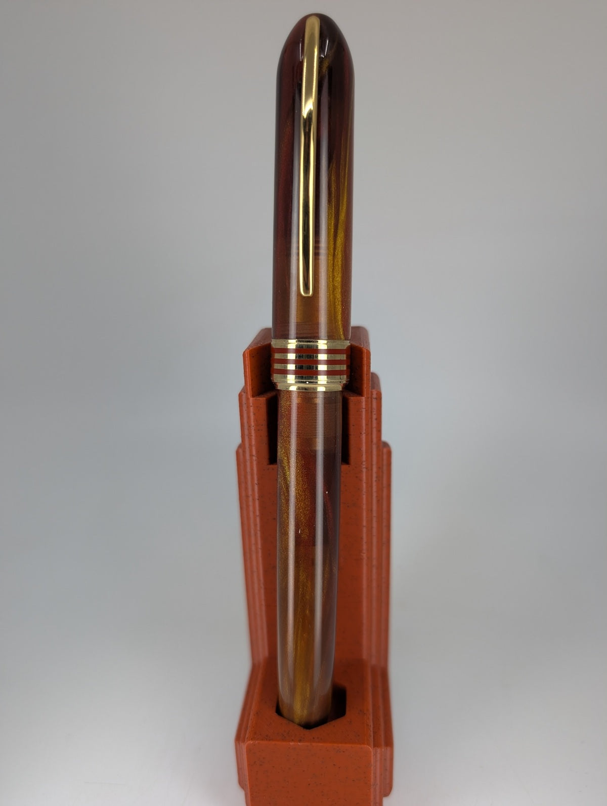 *Consignment* Visconti Saturno Limited Edition Brown Dione Fountain Pen 23k Palladium 1.3 Nib