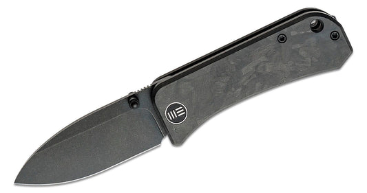 WE KNIFE Banter Marbled Carbon Fiber Stonewash Liner Lock Folding Knife