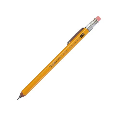 OHTO WN Series Wooden Warm & Natural Mechanical Pencil with Clip