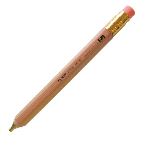 OHTO WN Series Wooden Warm & Natural Mechanical Pencil with Clip