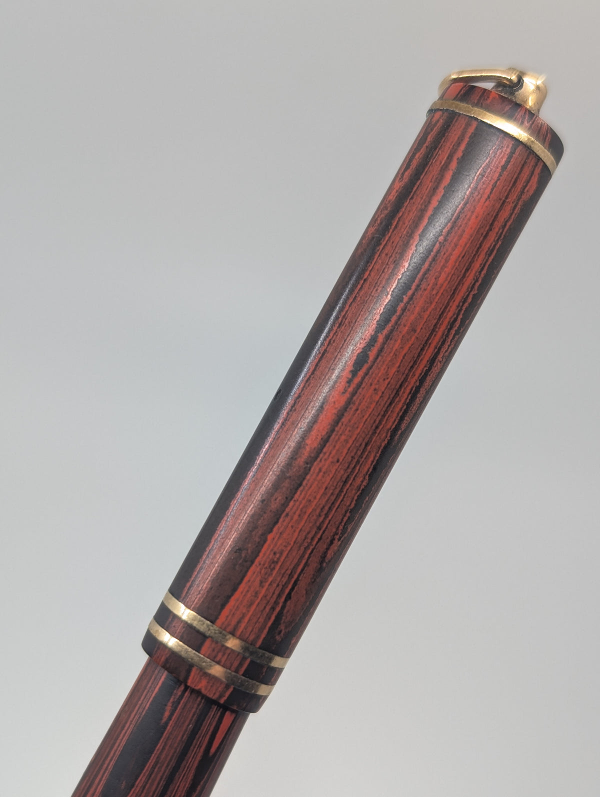 *Consignment* Wahl Eversharp Red Wood Grain Ebonite Pendant Fountain Pen #2 Flex Nib