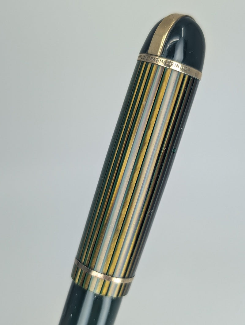 *Consignment* 1942 Wahl Eversharp Skyline Green Pen Set Fountain Pen 14k Gold Flex Nib / Mechanical Pencil