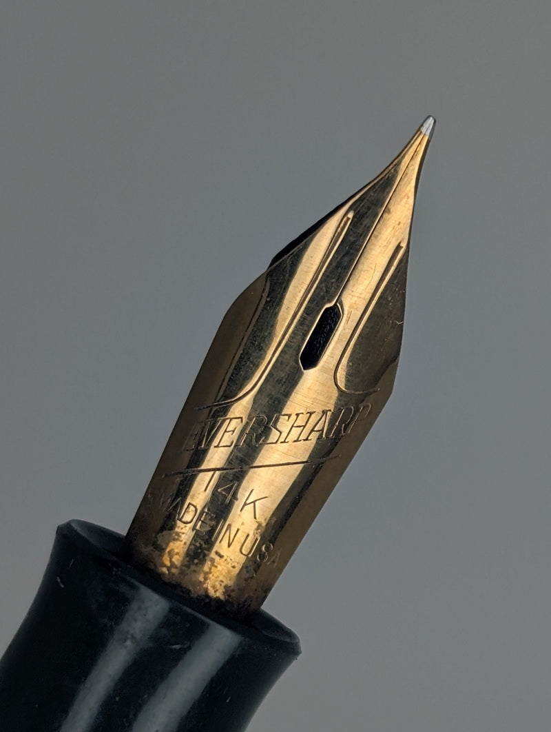 *Consignment* 1942 Wahl Eversharp Skyline Green Pen Set Fountain Pen 14k Gold Flex Nib / Mechanical Pencil