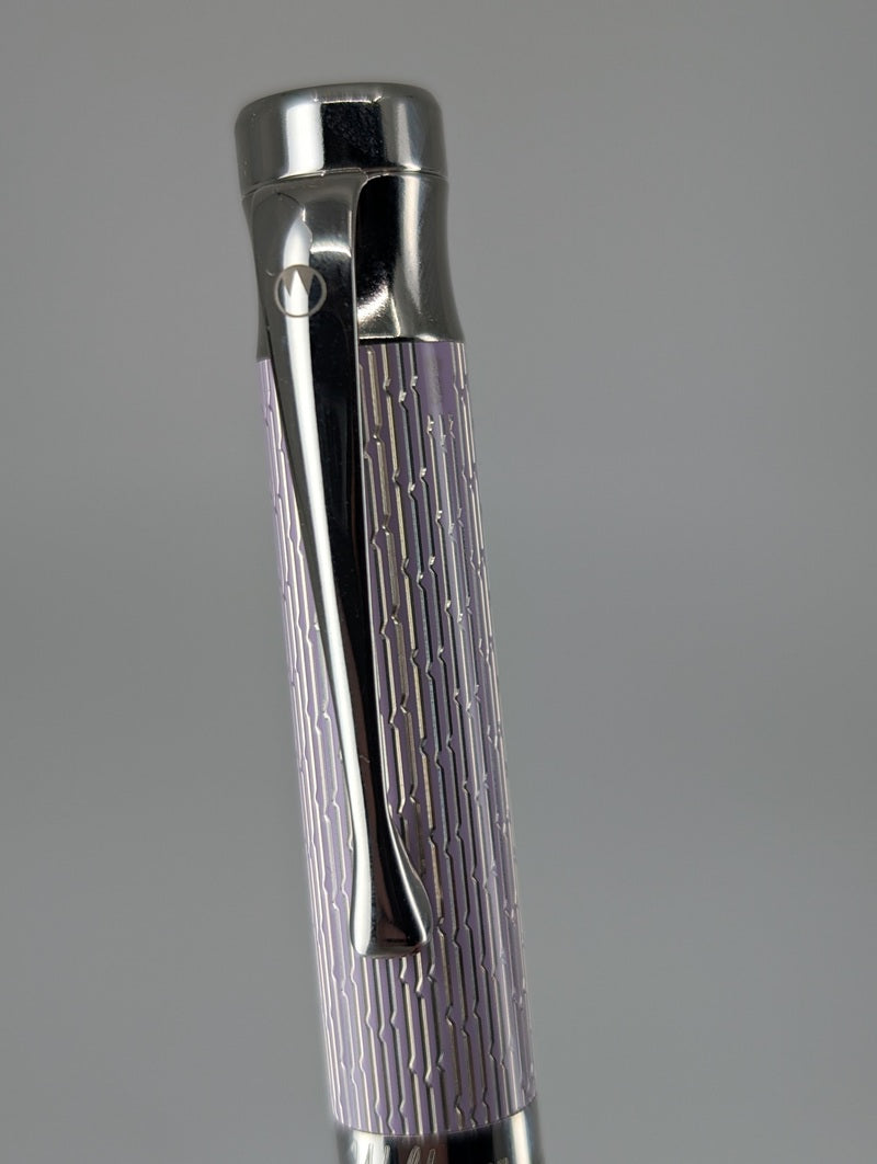 *Consignment* Waldmann Tango Imagination Lilac Fountain Pen 18k Gold Broad Nib