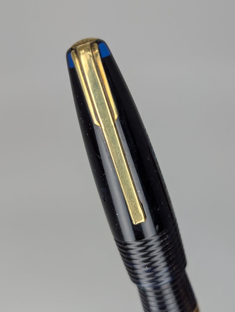 *Consignment* Waterman 100 Year Pen Black / Blue Fountain Pen Steel Fine Nib