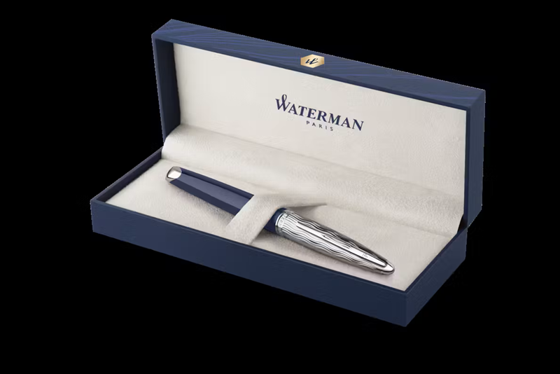 Waterman Carene Essence of Blue Fountain Pen 18k Gold Fine Nib