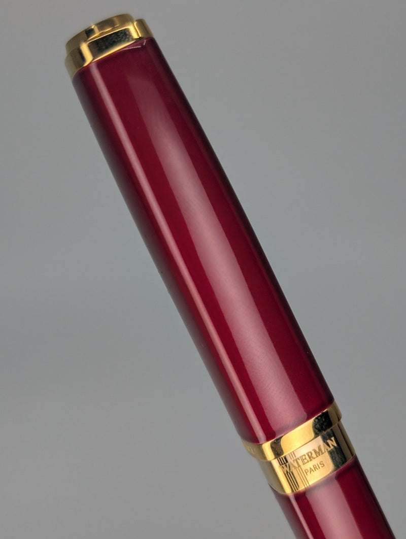 *Consignment* Waterman Exception Slim Red / Gold Rollerball Pen