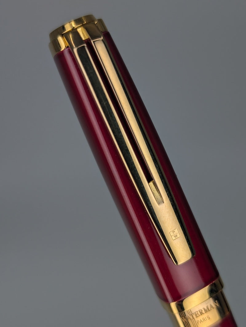 *Consignment* Waterman Exception Slim Red / Gold Rollerball Pen