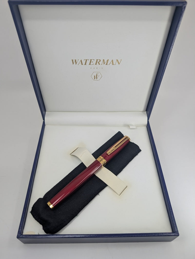 *Consignment* Waterman Exception Slim Red / Gold Rollerball Pen