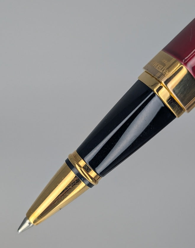 *Consignment* Waterman Exception Slim Red / Gold Rollerball Pen