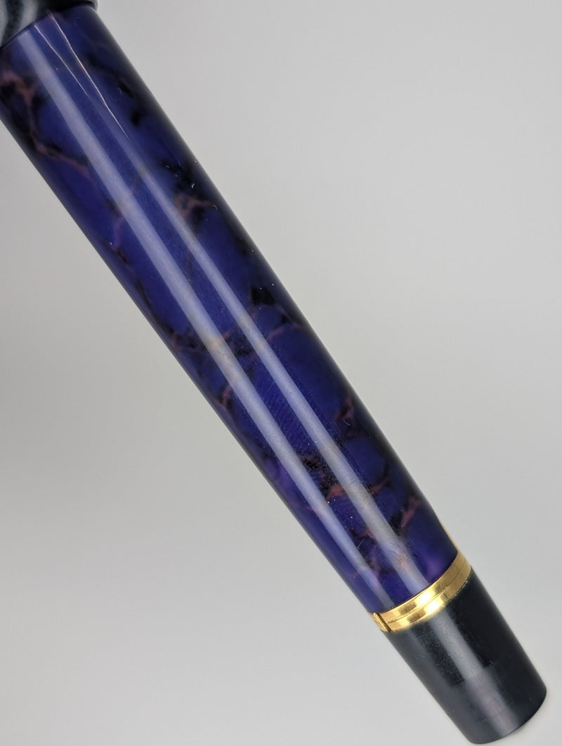 *Consignment* Waterman Phileas Blue Marble Fountain Pen Fine Nib