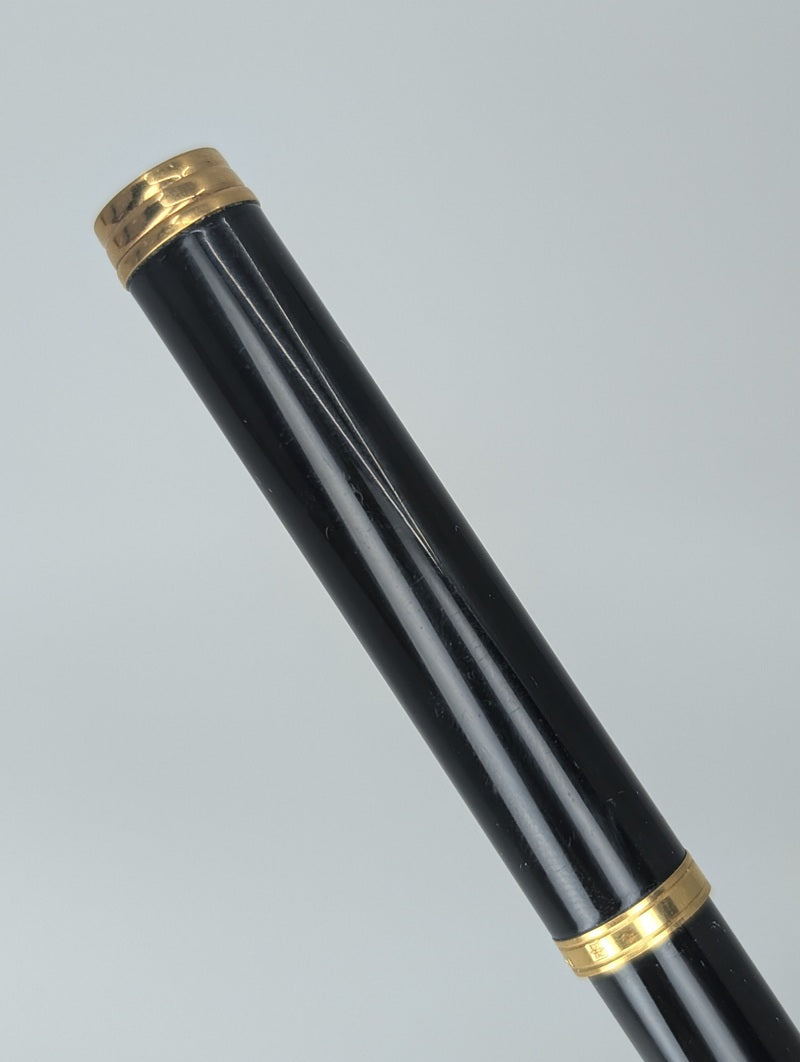 *Consignment* Waterman Ideal Black / Gold Fountain Pen 18k Gold Fine Nib