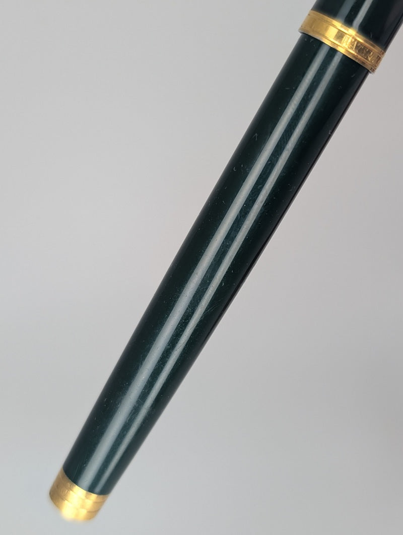 *Consignment* Waterman Ideal Green / Gold Fountain Pen 18k Gold Fine Nib