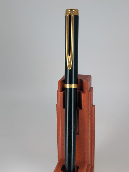 *Consignment* Waterman Ideal Green / Gold Fountain Pen 18k Gold Fine Nib