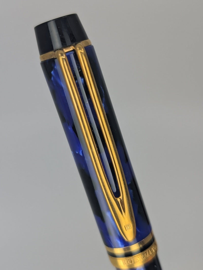*Consignment* Waterman Le Man 200 Blue Marble Rollerball Pen