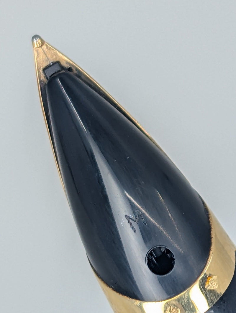 *Consignment* Waterman Paris Edson Boucheron Blue / Gold Fountain Pen 18k Medium Nib #1494 of 3741