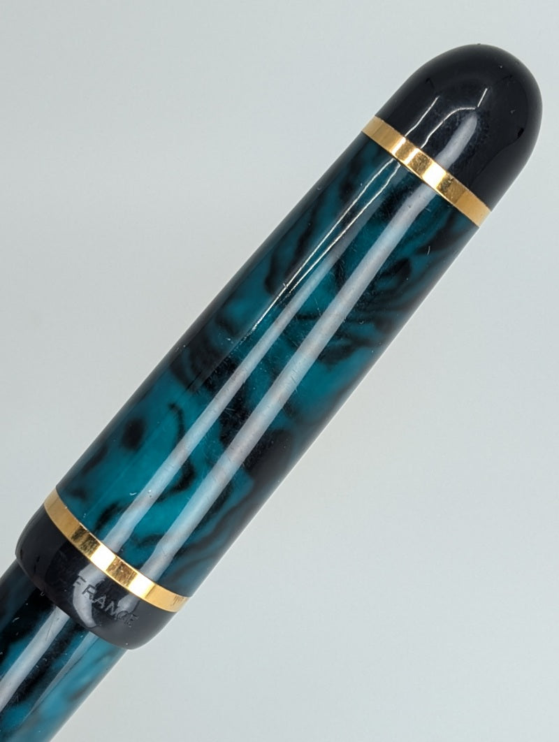*Consignment* Waterman Phileas Green Swirl Rollerball / Fountain Pen (1.1) Set