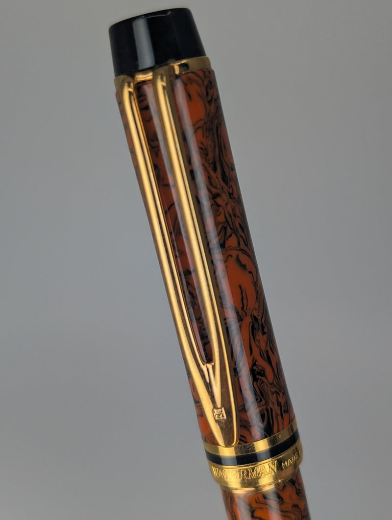 *Consignment* Waterman Rhapsody Le Man 200 Red Ripple Rollerball Pen