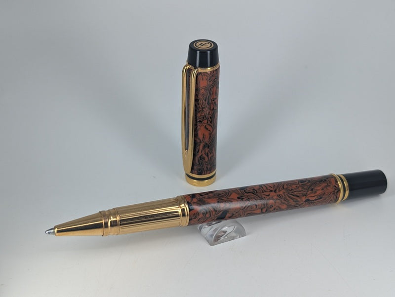 *Consignment* Waterman Rhapsody Le Man 200 Red Ripple Rollerball Pen