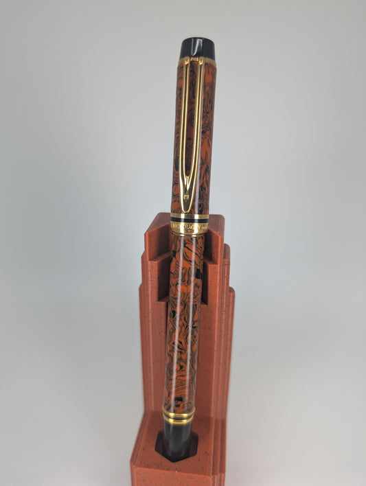 *Consignment* Waterman Rhapsody Le Man 200 Red Ripple Rollerball Pen