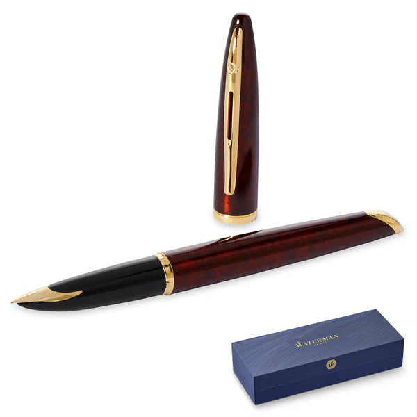 Waterman Carene Amber Gold Trim Fountain Pen