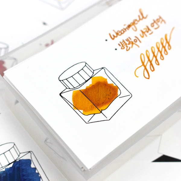 Wearingeul Ink Color Chart Card "Horizontal"