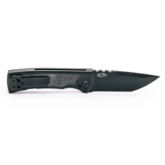 Chaves Knives Redencion Flipper Black Micarta Folding Knife