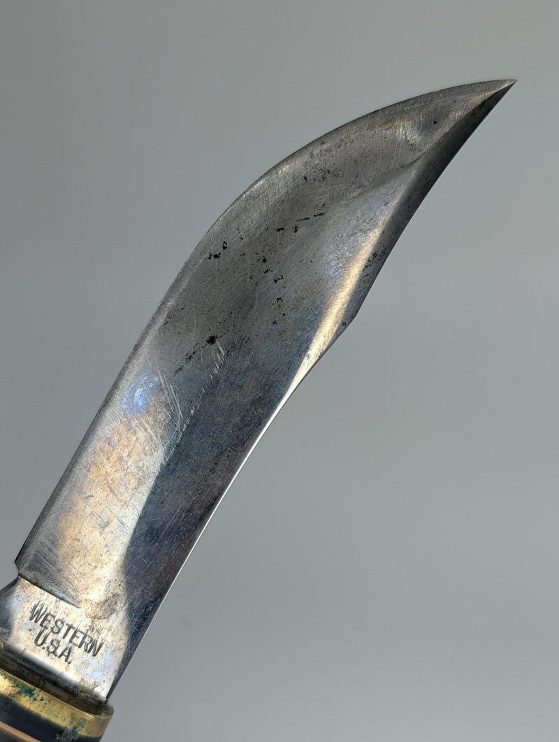 *Consignment* Vintage Western USA Fixed Blade Knife Unknown Maker