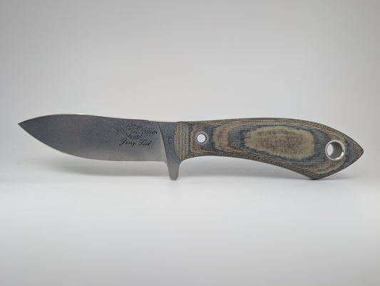 *Consignment* White River Sendero Pack Black / Olive Drab Linen Micarta Fixed Blade Knife