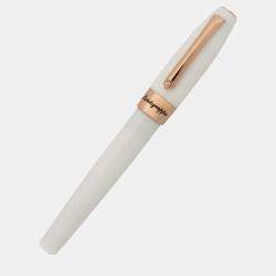 Montegrappa Fortuna White with Rose Gold Trim Rollerball Pen