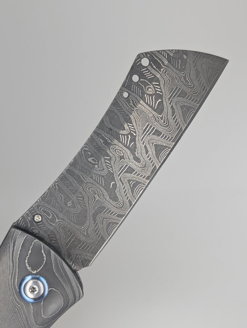 William Henry CG1 Twister Fossil Mammoth Tooth Cigar Cutter Buttonlock Folding Knife #96 of 500