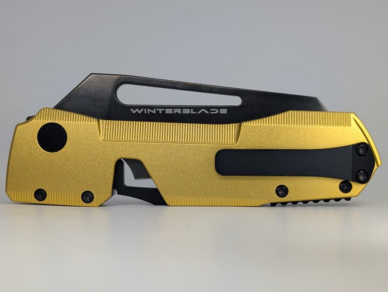 *Consignment* WinterBlade Co. Factor 8ight Gold DLC Magnacut Folding Knife