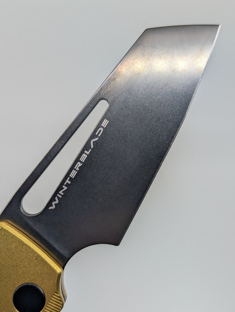 *Consignment* WinterBlade Co. Factor 8ight Gold DLC Magnacut Folding Knife