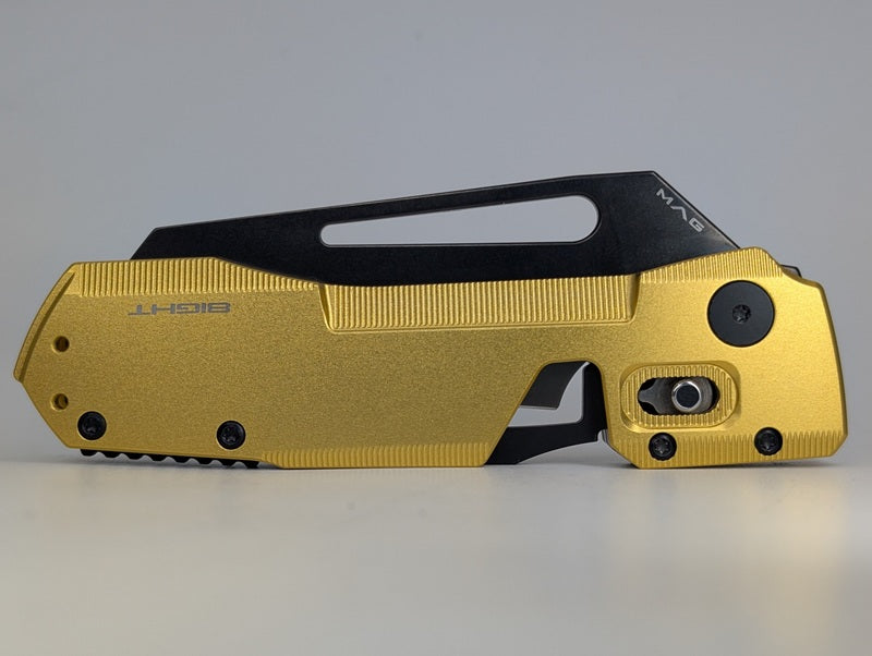 *Consignment* WinterBlade Co. Factor 8ight Gold DLC Magnacut Folding Knife