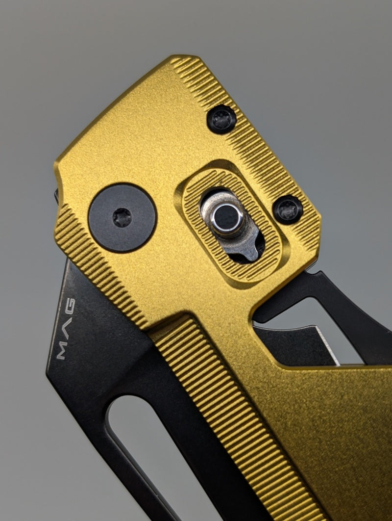 *Consignment* WinterBlade Co. Factor 8ight Gold DLC Magnacut Folding Knife